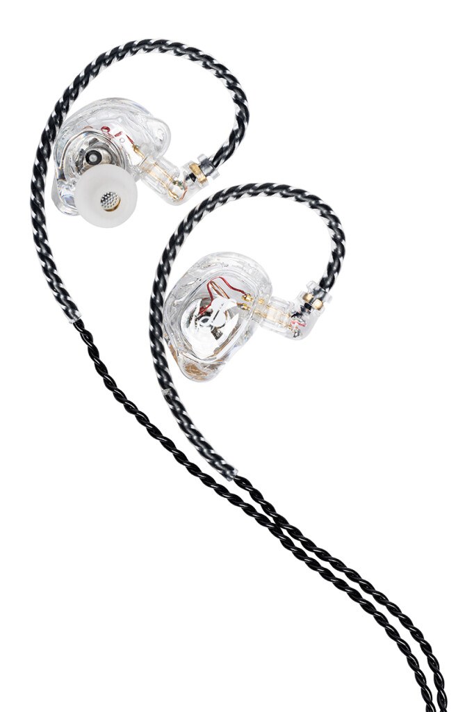 Stagg SPM-235 TR - słuchawki douszne do odsłuchu, 30 Ω, przezroczyste
