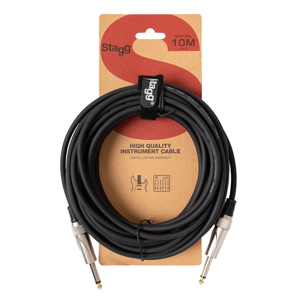 Stagg SGC10DL - kabel instrumentowy, 10 m, czarny