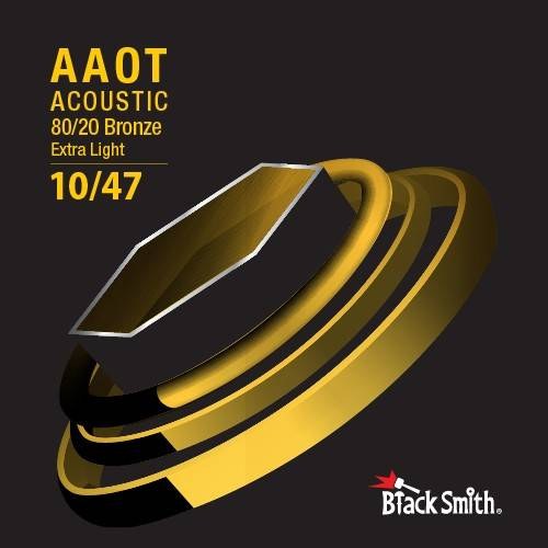 BlackSmith AABR-1047 - struny do gitary akustycznej, .010-.047 Extra Light