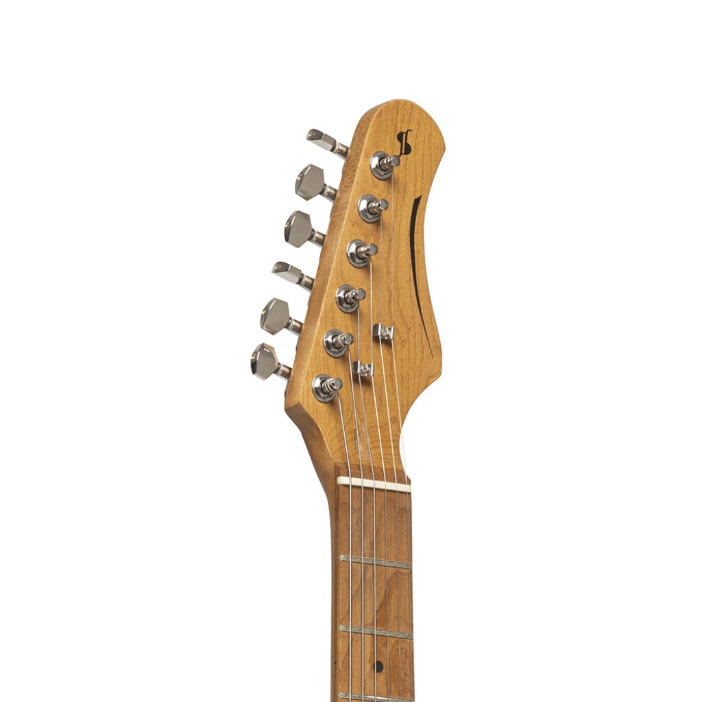 Stagg SES-55 BLK - czarna gitara elektryczna SSS, przetworniki Alnico