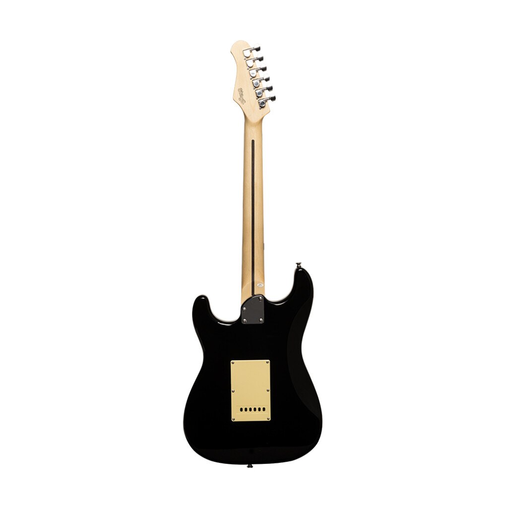 Stagg SES-30 BK - gitara elektryczna SSS, paulownia, 21 progów, czarna