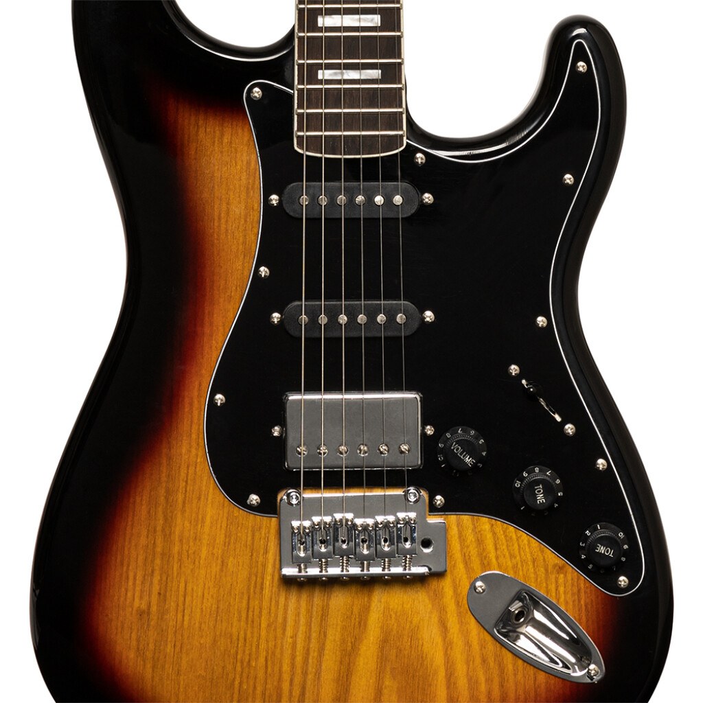 Stagg SES-60 SNB - gitara elektryczna HSS, olcha, sunburst