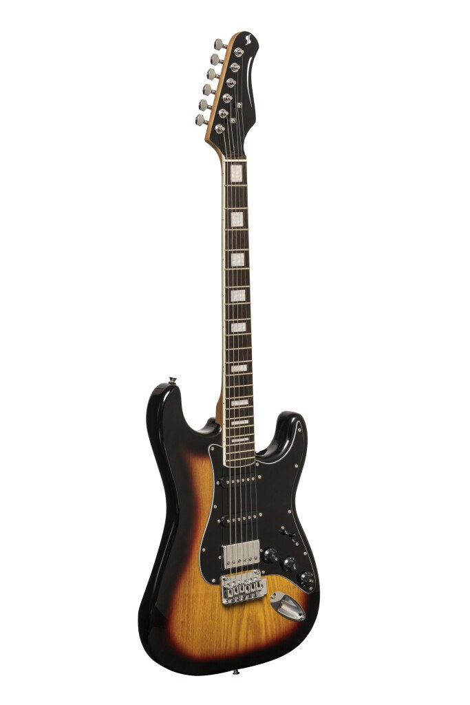 Stagg SES-60 SNB - gitara elektryczna HSS, olcha, sunburst