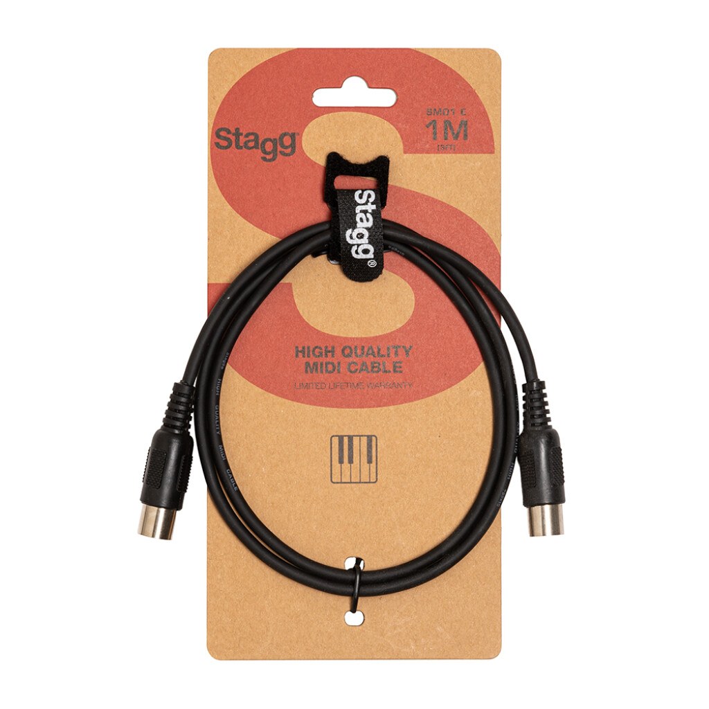 Stagg SMD1 E - kabel MIDI, 1 m, czarny