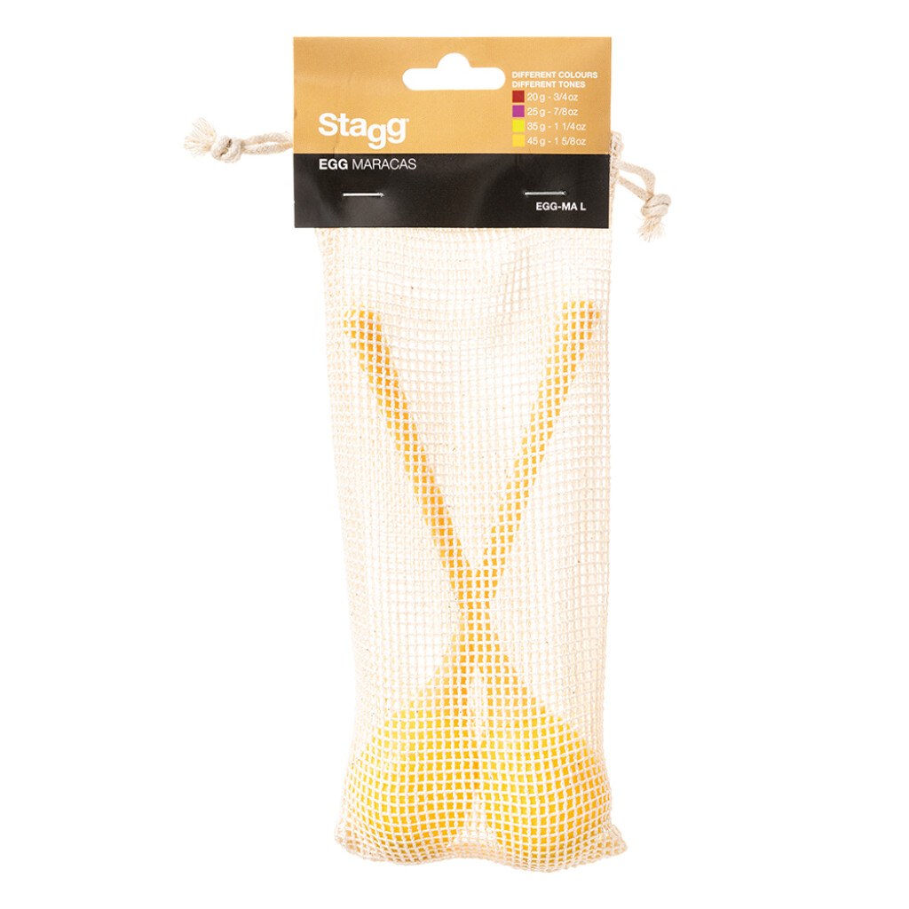 Stagg EGG-MA L/YW - marakasy, para
