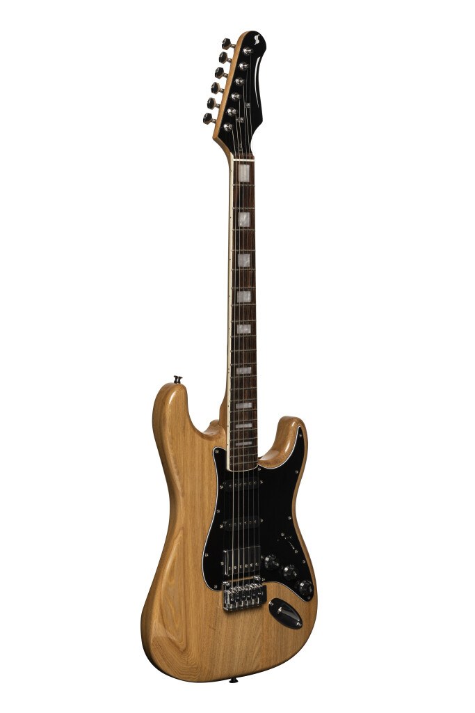 Stagg SES-60 NAT - gitara elektryczna HSS, olcha, kolor naturalny