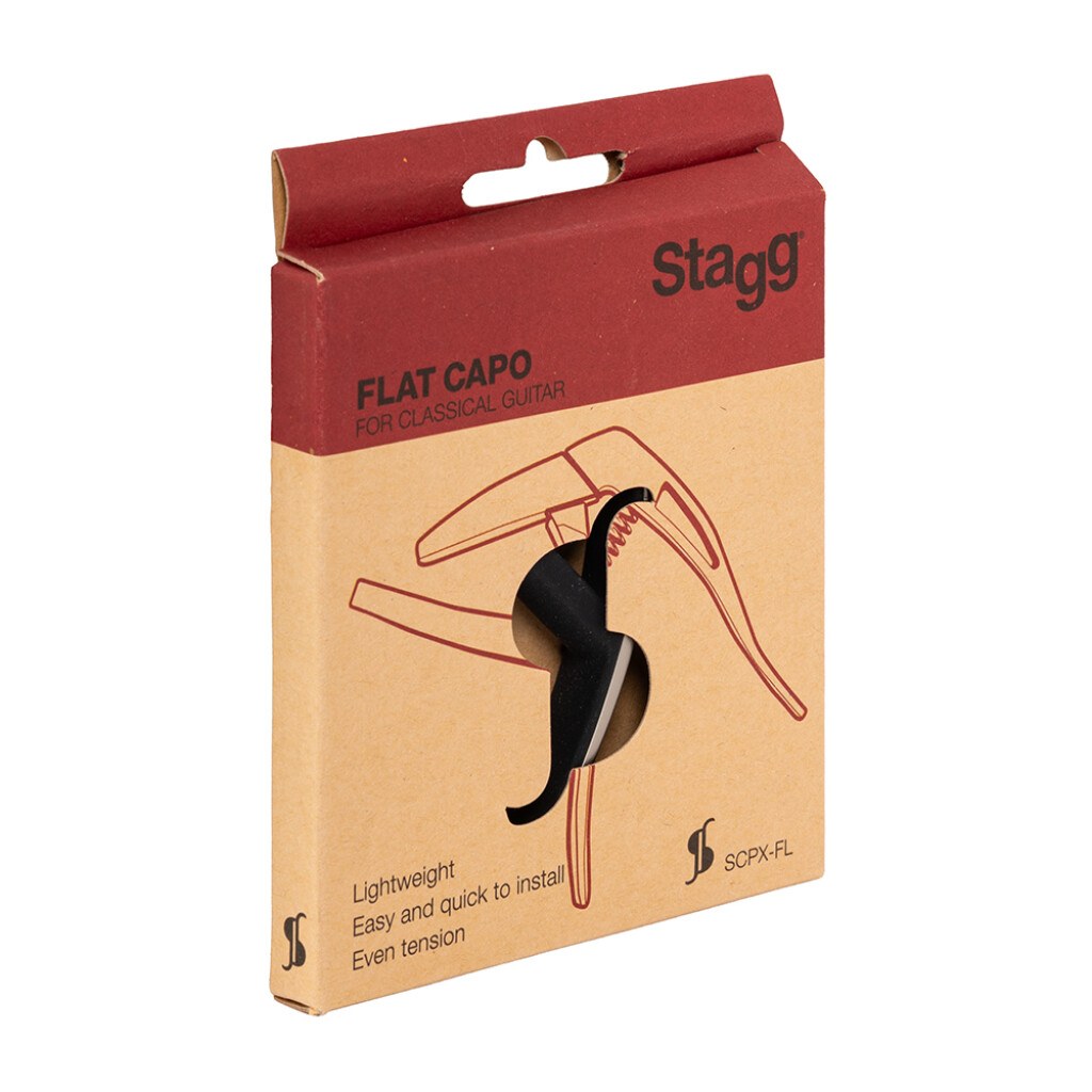 Stagg SCPX-FL BG - kapodaster do gitary klasycznej, beżowy