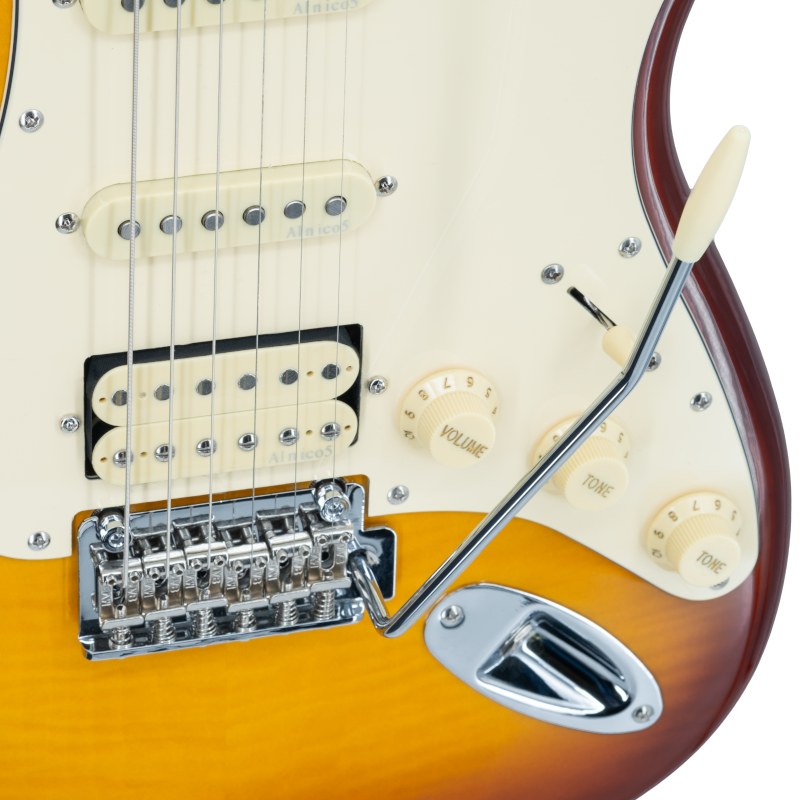 Prodipe Guitars ST93 Alder Tea Burst - gitara elektryczna