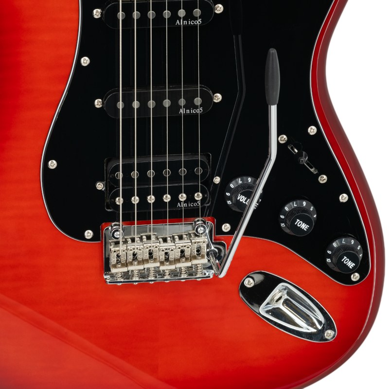 Prodipe Guitars ST93 Alder Trans Red - gitara elektryczna