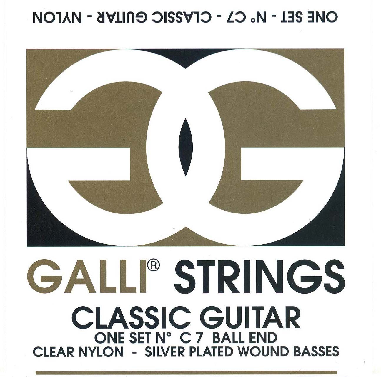 Galli C7 Ball End - struny nylonowe do gitary klasycznej, normal tension .028-.044