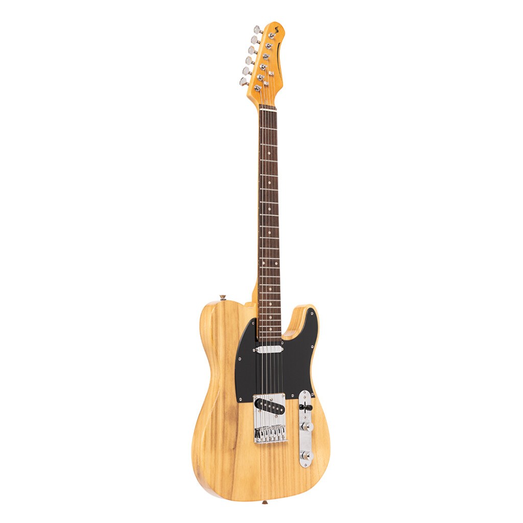 Stagg SET-STD NAT - gitara elektryczna T, AlNiCo, tryb szeregowy/równoległy