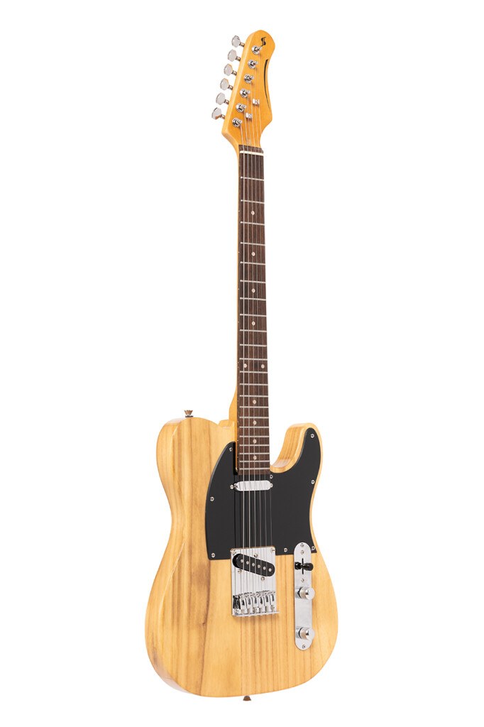 Stagg SET-STD NAT - gitara elektryczna T, AlNiCo, tryb szeregowy/równoległy
