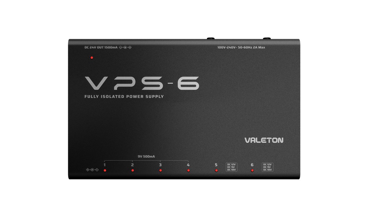 Valeton VPS-6 - zasilacz efektów z izolowanymi kanałami