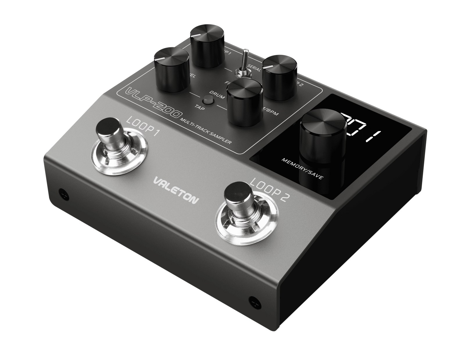 Valeton VLP-200 - dwutorowy looper stereo z automatem perkusyjnym