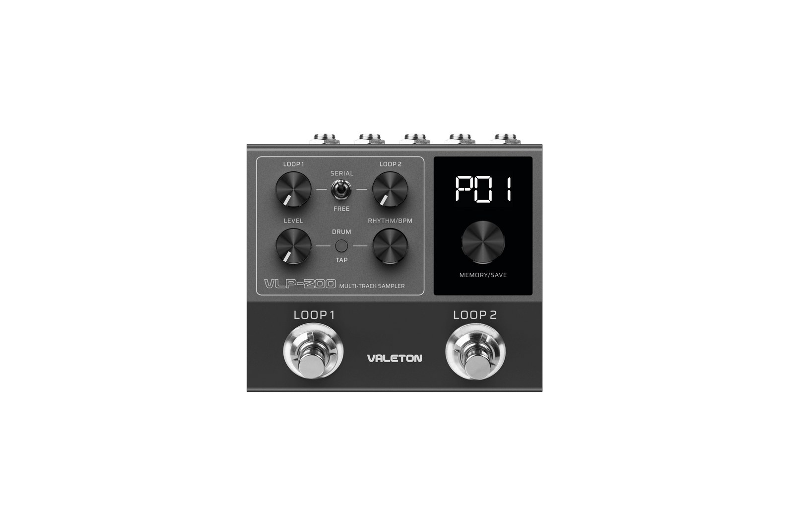 Valeton VLP-200 - dwutorowy looper stereo z automatem perkusyjnym