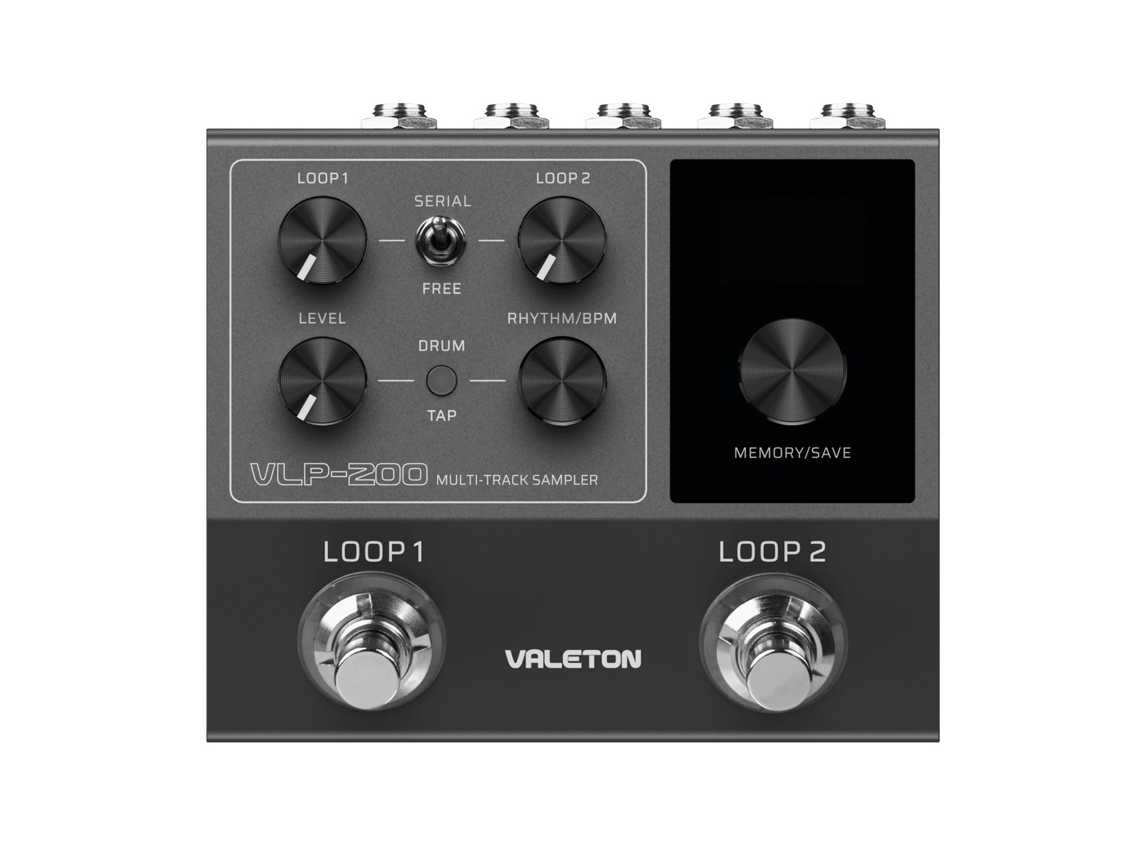 Valeton VLP-200 - dwutorowy looper stereo z automatem perkusyjnym