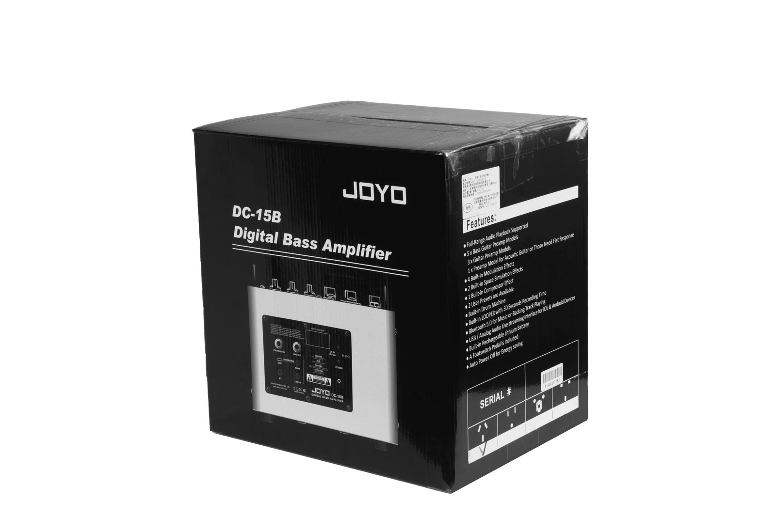 JOYO DC-15B - cyfrowe combo basowe 15 W z akumulatorem, Bluetooth 5.0 i looperem
