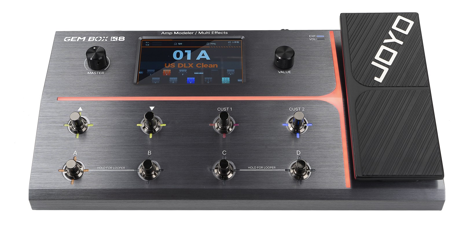 Joyo GEM BOX K8 - multiefekt gitarowy z modelowaniem wzmacniaczy i IR