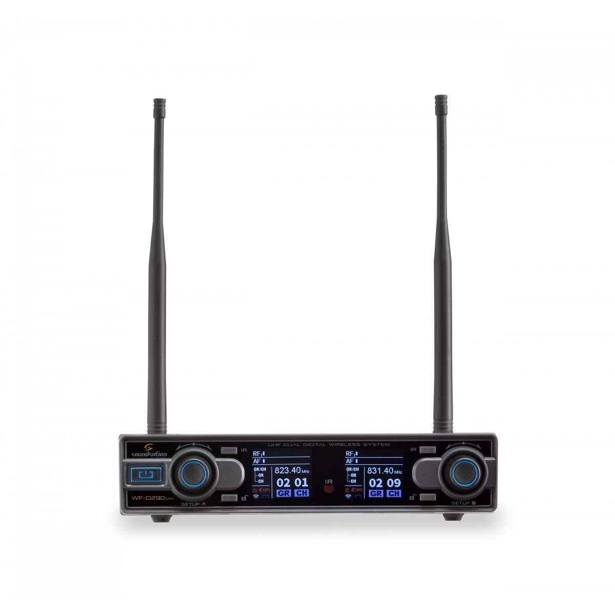 Soundsation WF-D290HH MKII-A2 - cyfrowy system UHF 606-613,5 MHz, 2 mikrofony ręczne