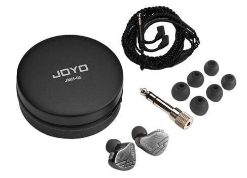 JOYO JMH-05 - hybrydowe monitory douszne, 32 Ω, odpinany kabel 2-pin 0,78 mm