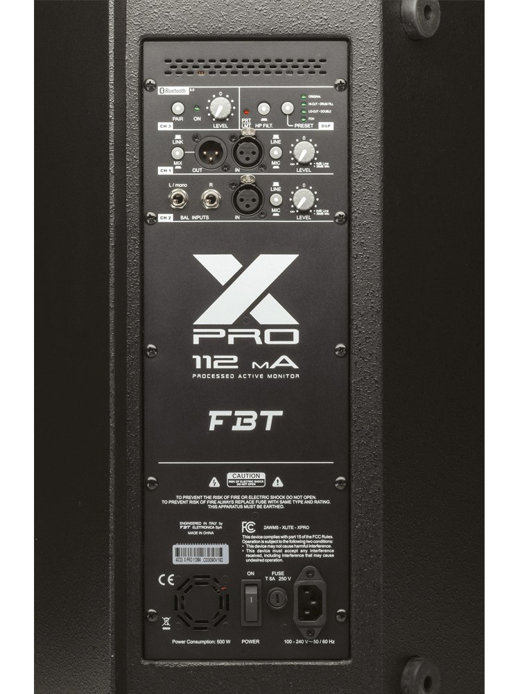 FBT X-PRO 112MA - aktywny monitor sceniczny 12", DSP i Bluetooth 5.0