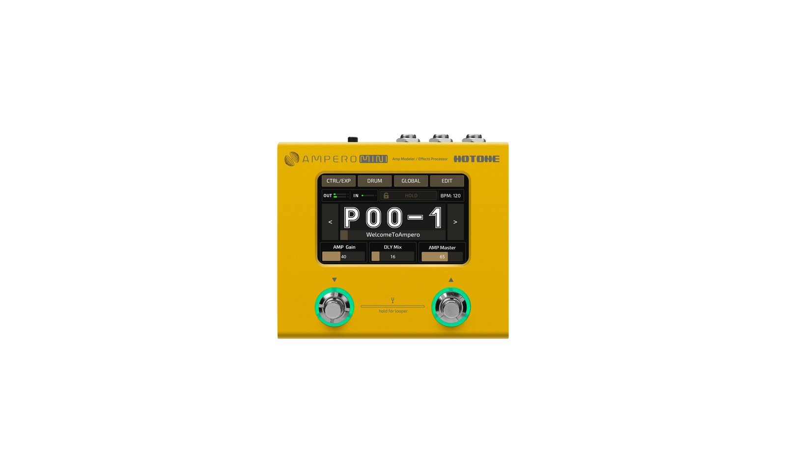 Hotone Ampero Mini MP-50MG Marigold - multiefekt gitarowy i interfejs USB