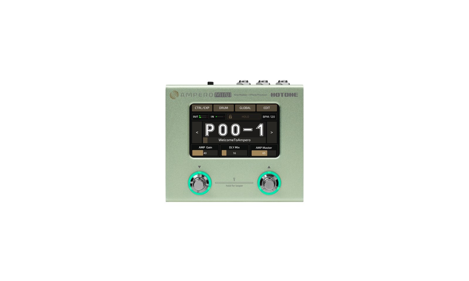 Hotone Ampero Mini MP-50MC Matcha - multiefekt gitarowy i interfejs USB