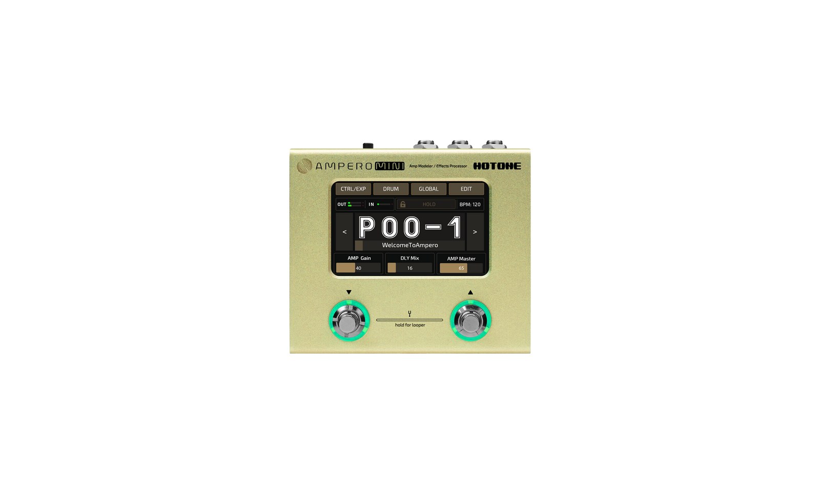 Hotone Ampero Mini MP-50MT Mustard - multiefekt gitarowy i interfejs USB