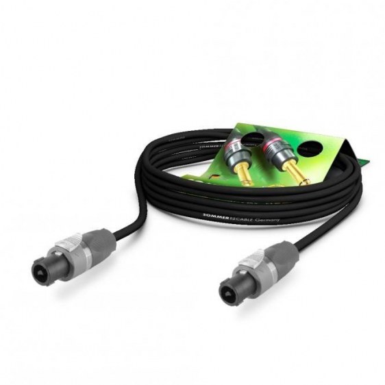 Sommer Cable ME25-225-0500-SW - kabel głośnikowy speakON - speakON, 5,00 m