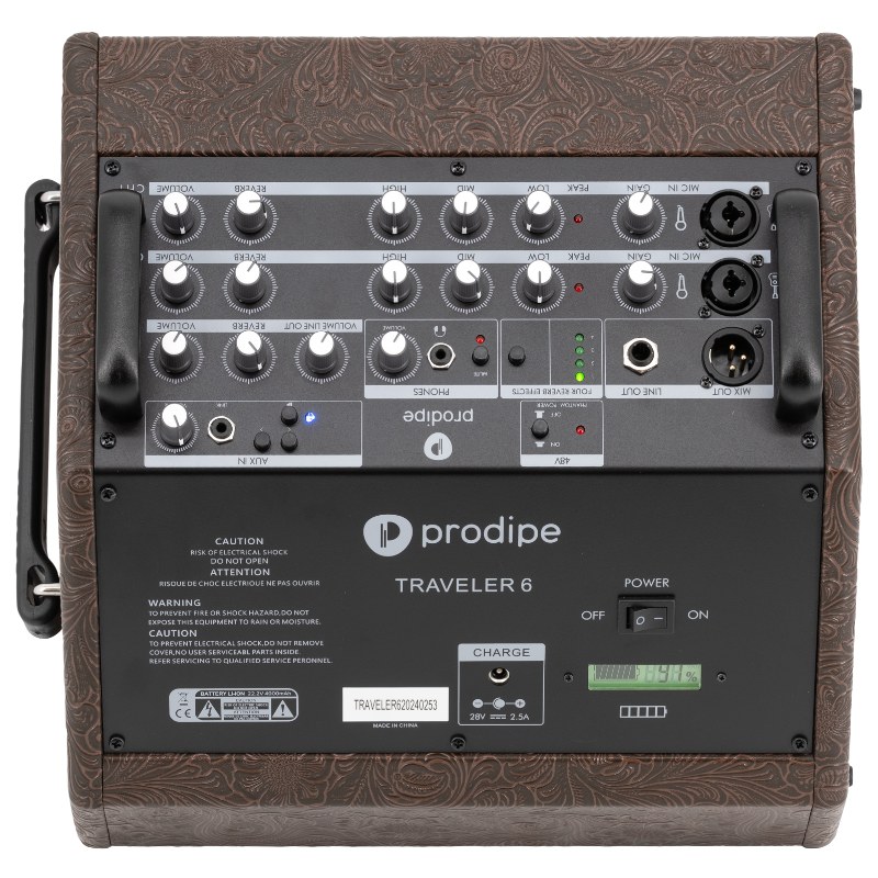 Prodipe Traveler 6 - combo akustyczne na akumulator, 120 W RMS, z pokrowcem