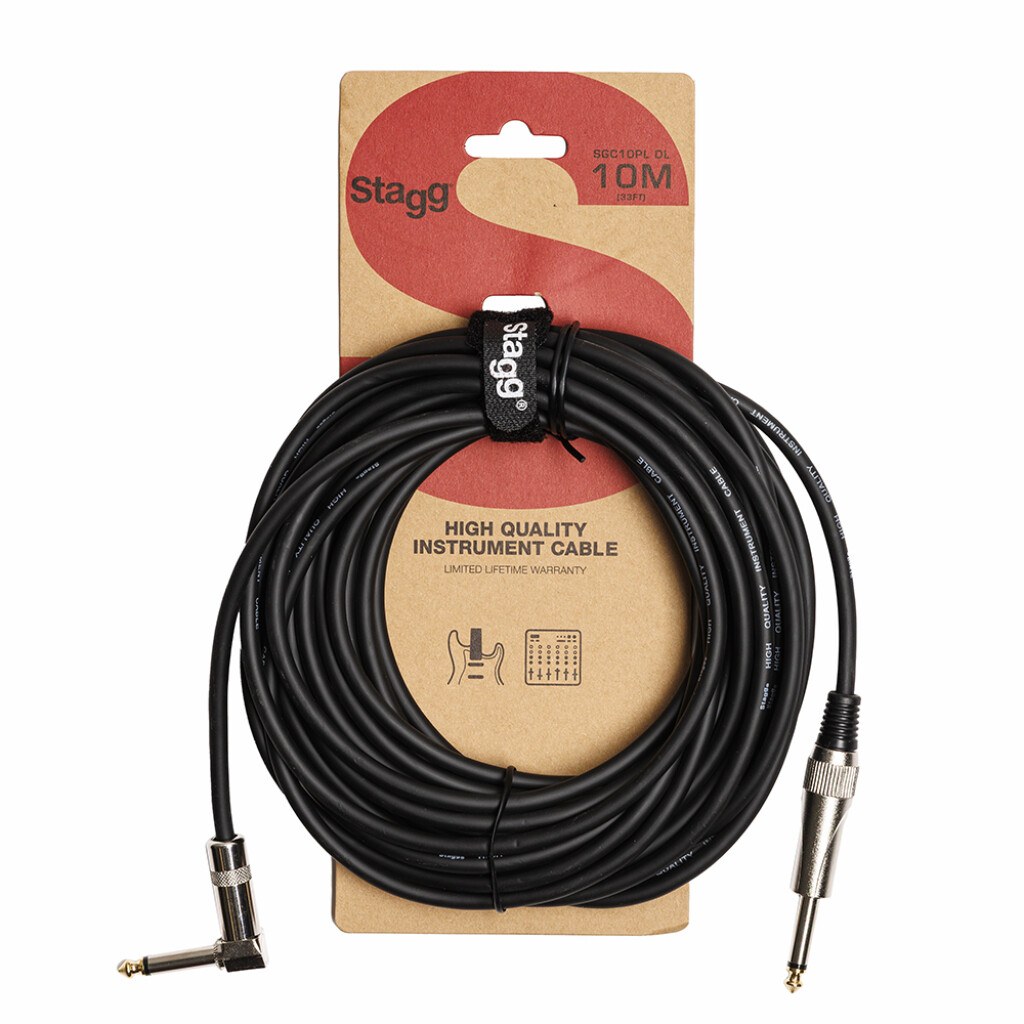 Stagg SGC10PL DL - kabel instrumentowy, 10 m, czarny