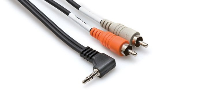 Hosa - Kabel breakout TRS R 3.5 - 2 x RCA 1.8m