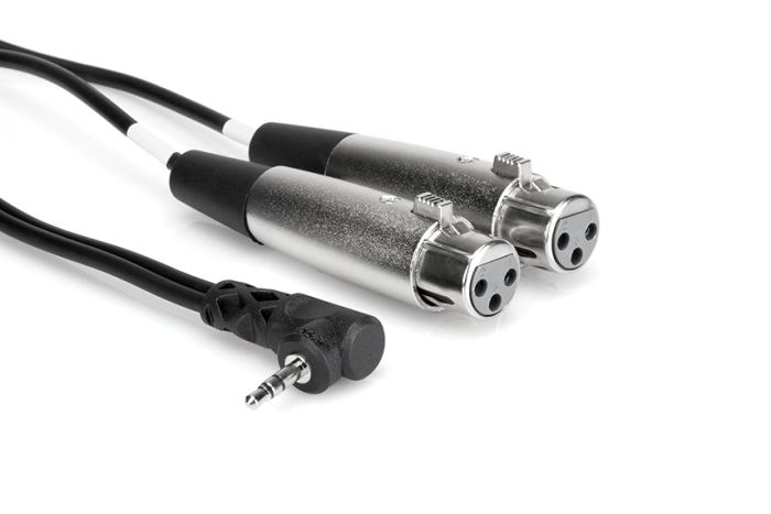 Hosa - Kabel TRS R 3.5mm - 2 x XLRf 0.6m