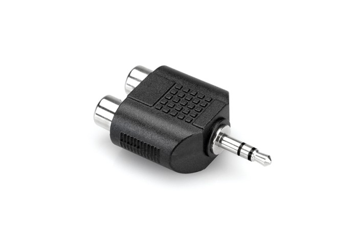 Hosa - Adapter 2x gniazdo RCA - wtyk TRS 3.5mm