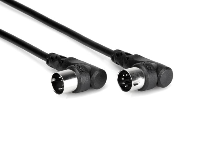 Hosa - Kabel MIDI kątowy 1.5m czarny