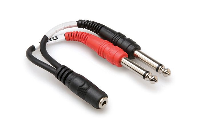 Hosa - Stereo Breakout TRSf 3.5mm - 2 x TS 6.35mm