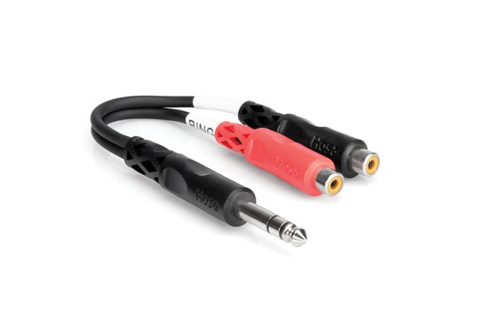 Hosa - Kabel Breakout TRS 6.35mm - 2 x gniazdo RCA