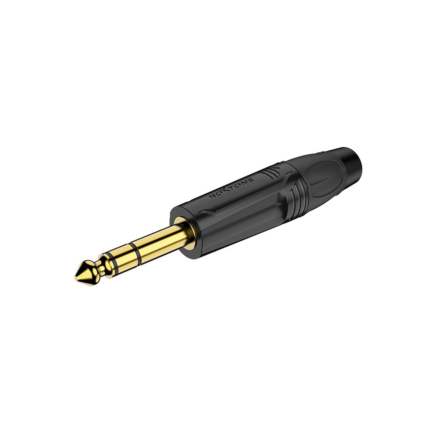 Wtyk typu Jack 6.3 stereo Roxtone RJ3P-BG