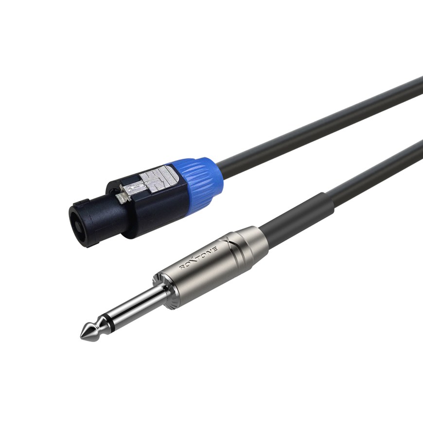 Kabel głośnikowy 2 x 1,0mm² Złącze głośnikowe / Jack 6.3mm 10m Roxtone SSSJ210L10