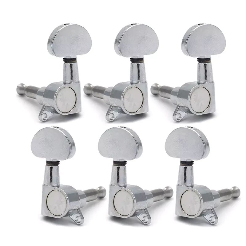 Klucze do gitary elektrycznej akustycznej, olejowe Kera Audio DSQ-GT01 silver (3+3)