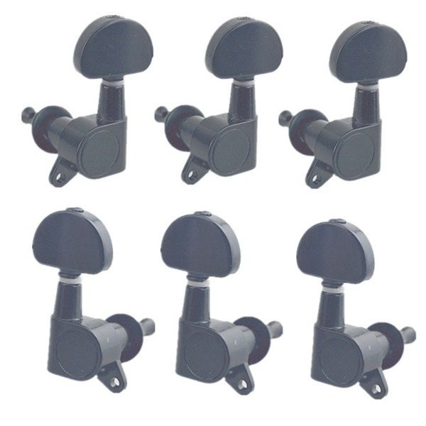 Klucze do gitary elektrycznej akustycznej, olejowe Kera Audio DSQ-GT01 Black (3+3)