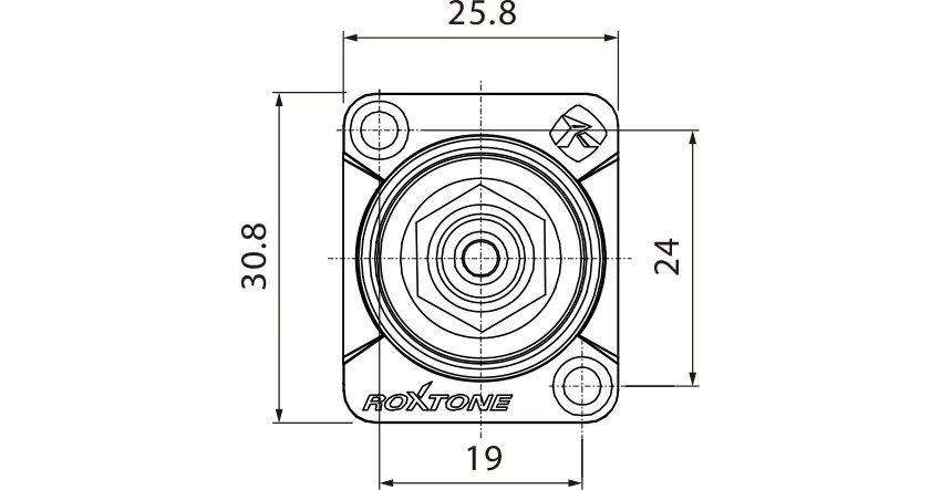 Gniazdo typu RCA Roxtone RF2D-N-RD