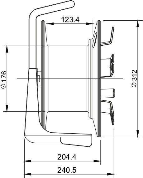 Bęben do kabla Roxtone PCD310