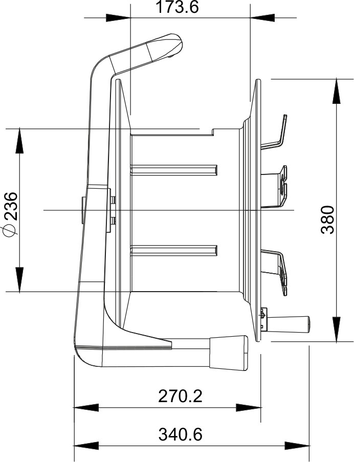 Bęben do kabla Roxtone PCD380