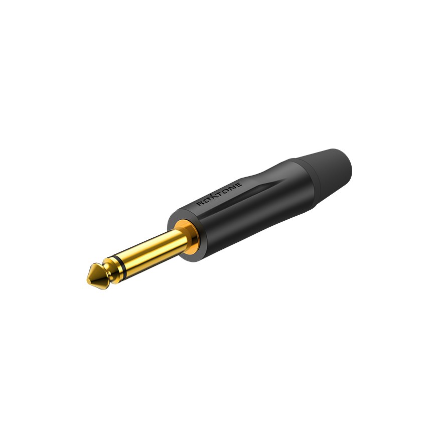 Wtyk typu Jack 6.3mm mono Roxtone PJ2X-BG
