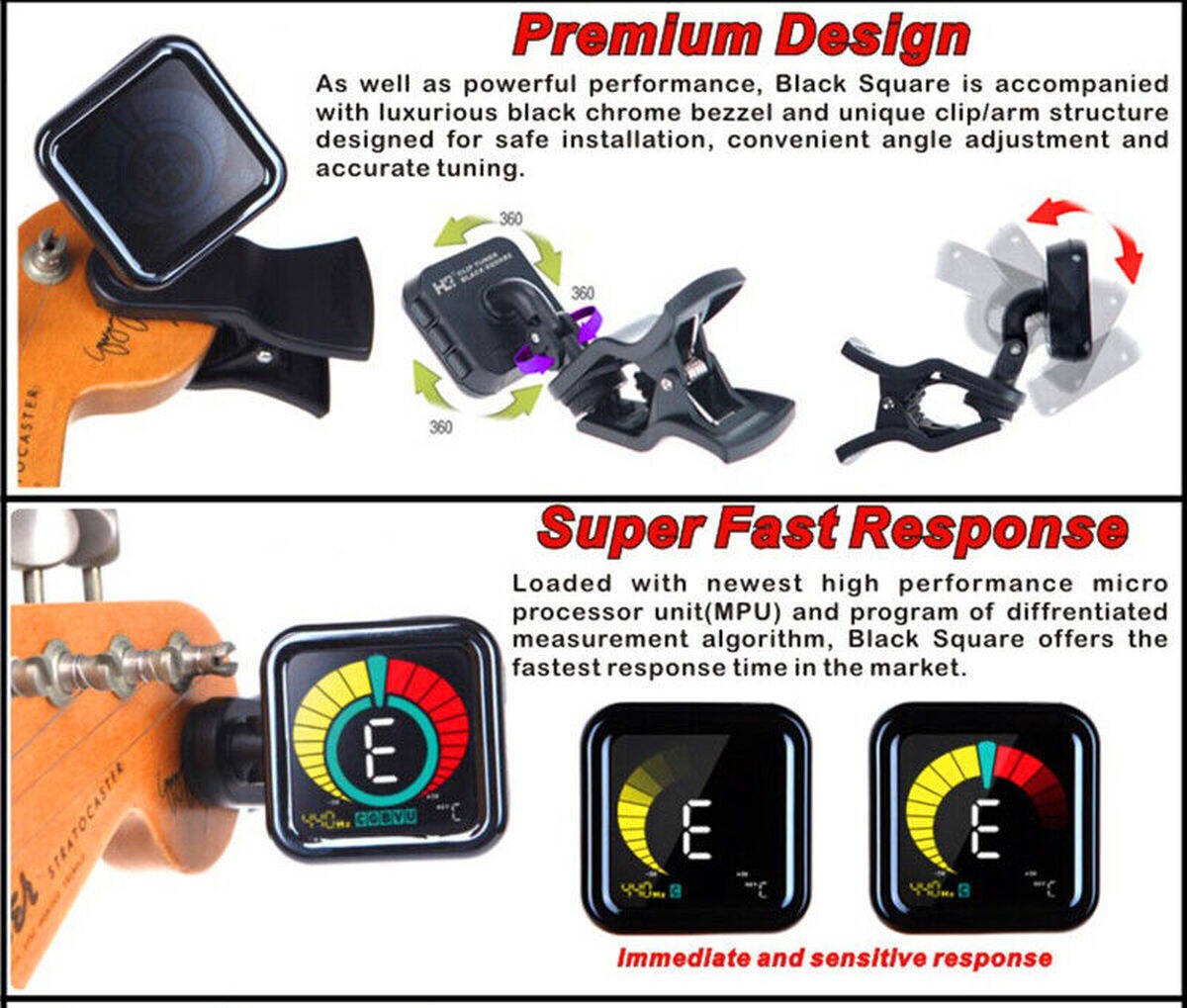 Tuner J&H Technology Black Square