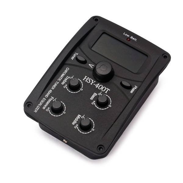Pickup aktywny do gitary z tunerem chromatycznym zestaw HSY-400T