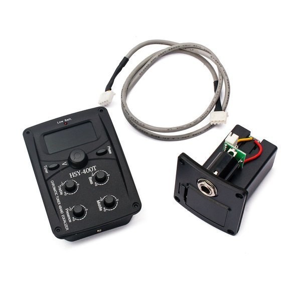Pickup aktywny do gitary z tunerem chromatycznym zestaw HSY-400T