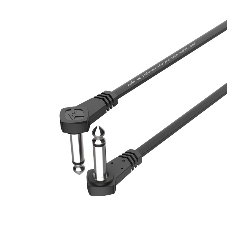 Kabel instrumentalny Wtyk Jack 6.3mm 50cm Roxtone FPJJ100L0005