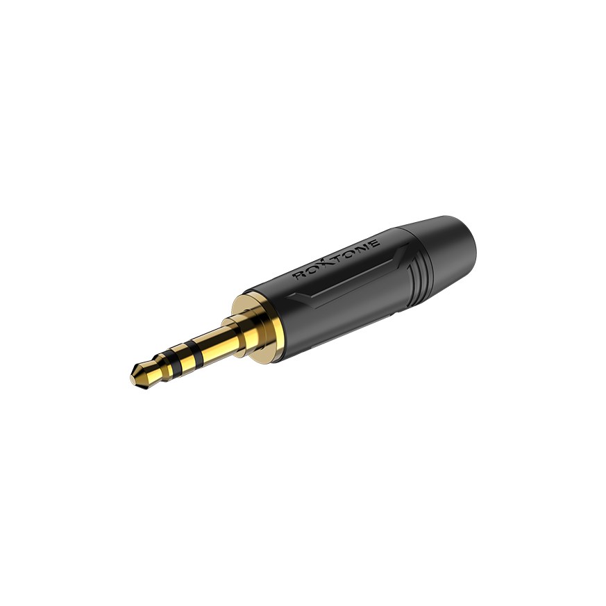 Wtyk typu Jack 3.5mm stereo Roxtone RMJ3PS-BG